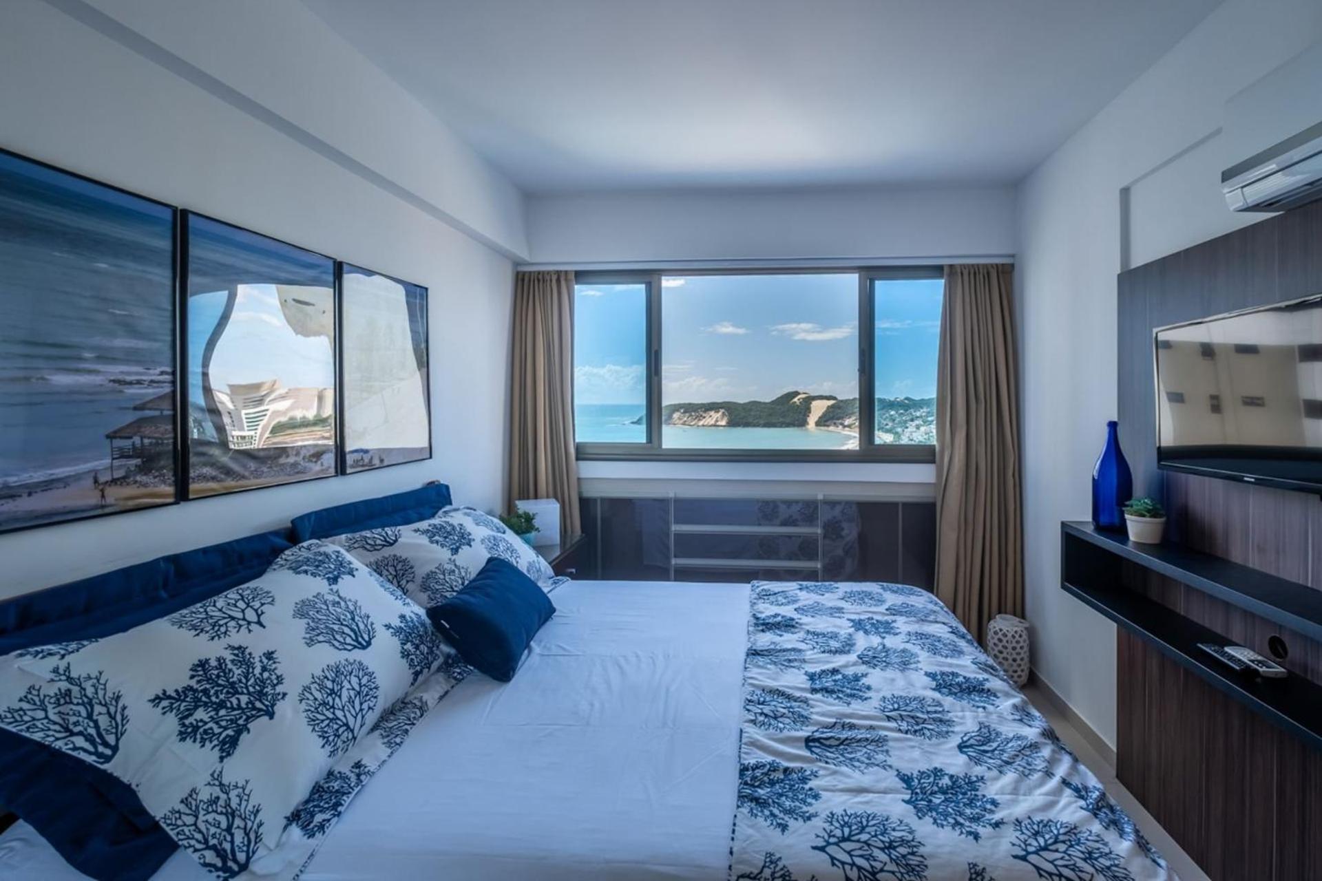 Flat Com 2 Quartos E Vista Mar Da Praia De Pontanegra-Wifi 300 Mb-Garagem-Familia-Criancas-Piscina-Pet Friendly Натал Экстерьер фото