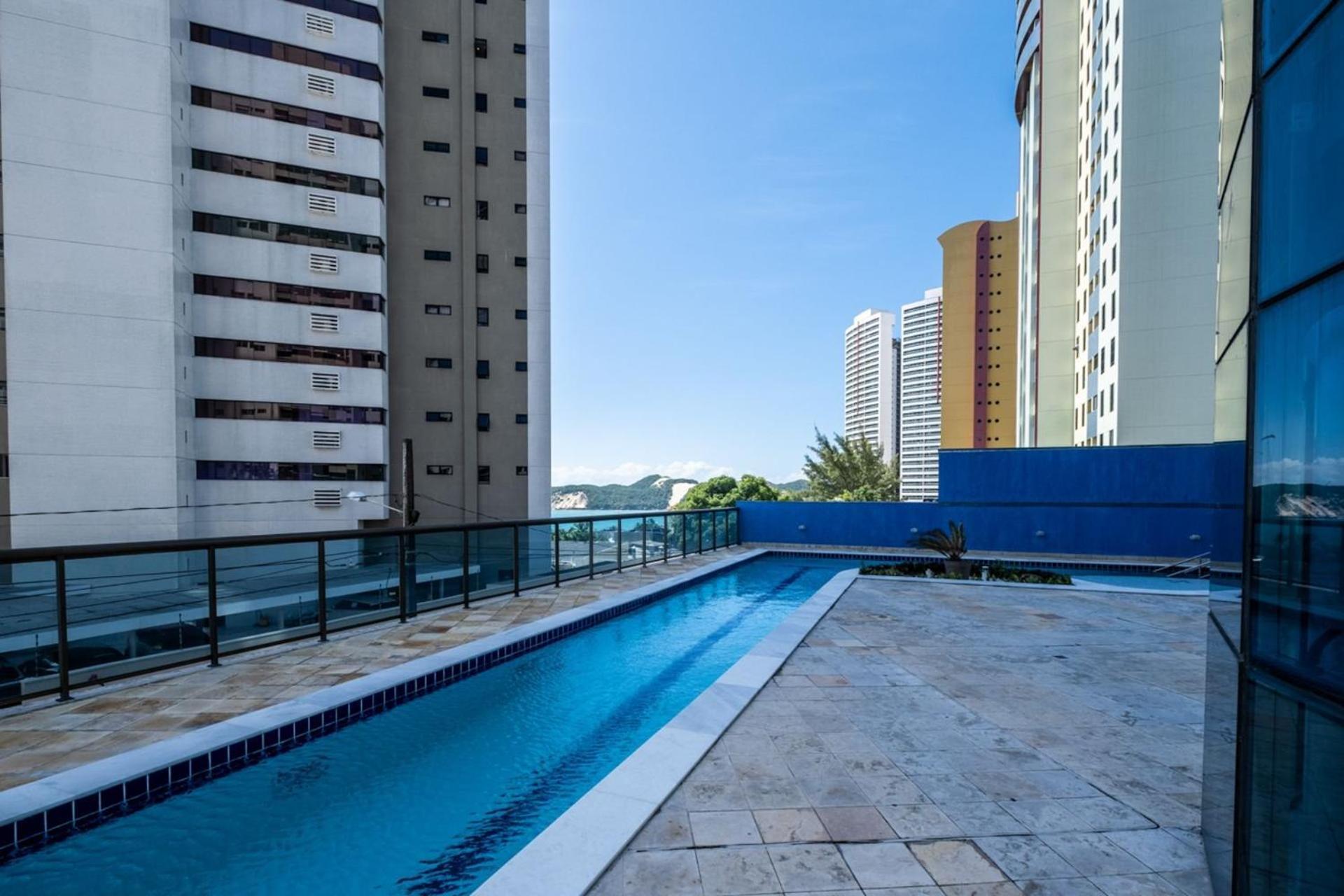 Flat Com 2 Quartos E Vista Mar Da Praia De Pontanegra-Wifi 300 Mb-Garagem-Familia-Criancas-Piscina-Pet Friendly Натал Экстерьер фото