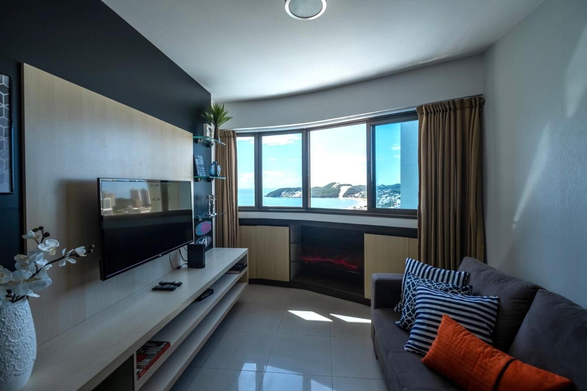 Flat Com 2 Quartos E Vista Mar Da Praia De Pontanegra-Wifi 300 Mb-Garagem-Familia-Criancas-Piscina-Pet Friendly Натал Экстерьер фото